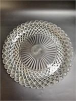 Waterford 14" Waffle Clear Serving Platter by
