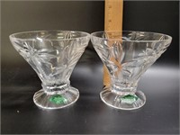 Shannon Crystal Lead Crystal Desert Bowls - Made