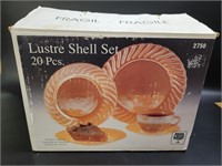 NIB Crisa Termocrisa Peach Luster Shell Set