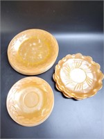 10 Anchor Hocking Fire King Peach Luster Plates-