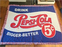 Pepsi-Cola Throw Blanket 46" x 60"