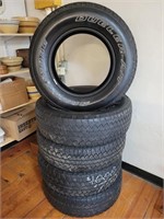 5 Bridgestone Dueler Tires A/T P255/70R18