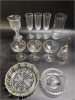 Glass Heart Goblet, Champagne Glasses, Vase, Wine