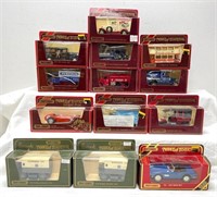 Thirteen Matchbox Models of Yesteryear in boxes