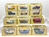Twelve Matchbox Models of Yesteryear in boxes