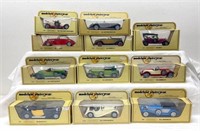 Eleven Matchbox Models of Yesteryear in boxes