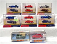 Eight Dinky Matchbox Mattel 1:43 in packages