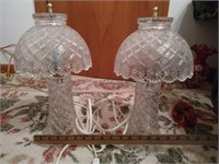 Two crystal lamps