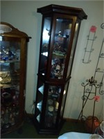 GLASS CURIO CABINET
69 INCHES TALL
22 IN WIDE