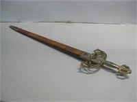 39" Long Toledo Sword W/ Scabbard
