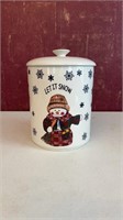 Let It Snow Cookie Jar