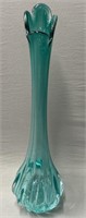 Swung Art Glass Vase Mid-Century Modern