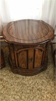 Wooden End Table , Round