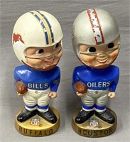Houston Oilers & Buffalo Bills Nodders Bobbleheads