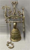 Cast Brass Wall Hanging Bell