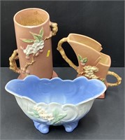 Roseville Art Pottery Vases Lot Collection