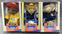 3 American Hero’s Stuffed Bears Boxed