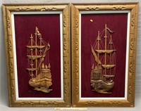 MCM 3D Wood Ship Wall Art