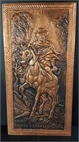 Chilean Cowboy Hammered Copper Wall Plaque