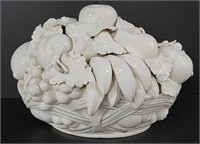 Blanc de Chine Italian Pottery Fruit Centerpiece