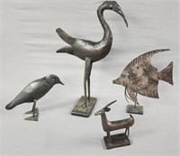 Metal Animal Figures Lot Collection