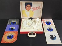 Michael Jackson Record Player & Singles Record