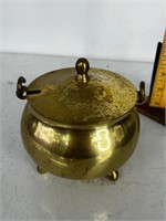 Vintage Brass Smudge Pot Cauldron