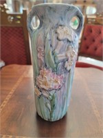 Weller SILVERTONE Dogwood 8" Vase, Early Ink Stamp