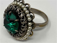 Chatham Emerald Filligree Ring