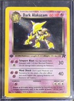 1st Edition Holo Dark Alakazam Pokemon