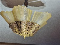 1920's Slip shade chandelier