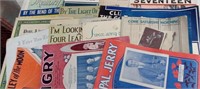 19 Vintage Music Sheets 1920's