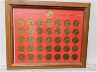 Presidential Hall of Fame Coins in Frame