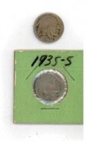 1927 & 1935 Buffalo Nickels