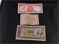Military, Japan, & Trinidad Currency