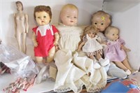 Various dolls of all sizes