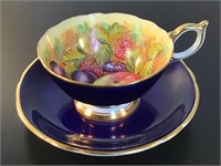 AYNSLEY D. JONES  ORCHARD TEACUP & SAUCER ENGLAND