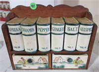 Chicken spice holder with drawers