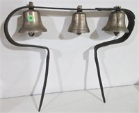 Bells on metal holder