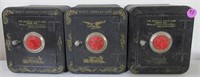 3 small combination safes