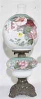 Double globe floral lamp