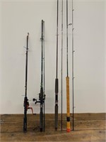 Lot- Spinning Rods and Reels