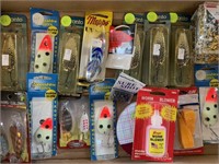 Many New Fishing Lures in Packages
