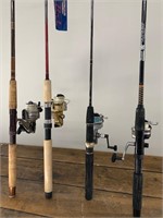 Lot-Spinning Rods and Reels as Shown