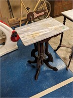 Antique Marble-top Side Table