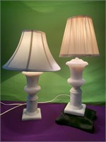 Small Marble Table Lamps, Felt Bottoms