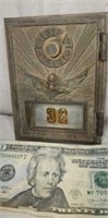 Antique  US soaring Eagle brass post office box