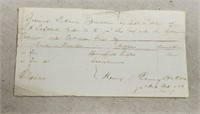 Civil War  Wilder's Brigade 1865 order form for 10