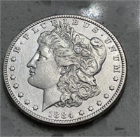 1884 Morgan Silver Dollar