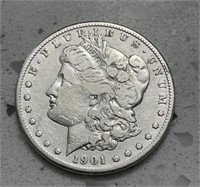 1901 O Morgan Silver Dollar